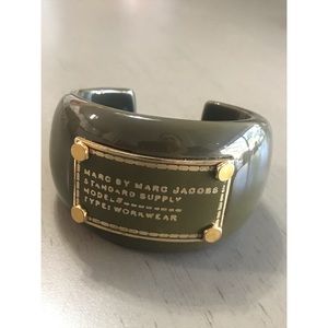 Marc by Marc Jacobs RARE Olive Green Cuff Bracelet
